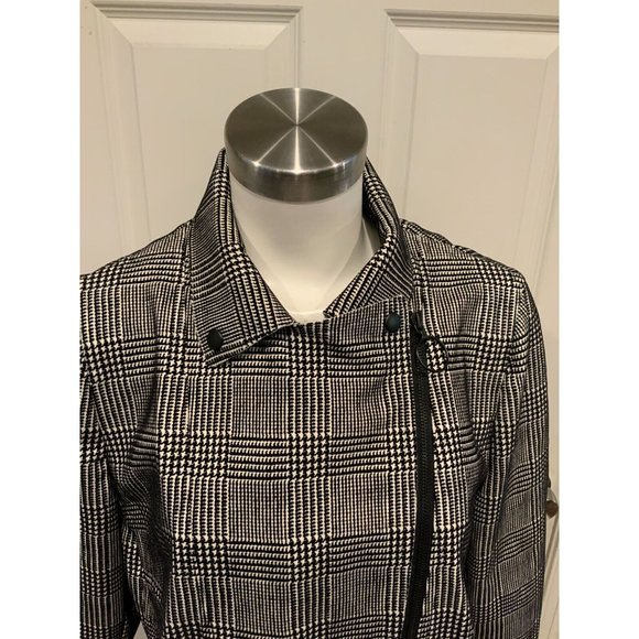 AKRIS Punto Black & White Prince of Wales Check Jacket, Sz 14 (US), 46 (FR) NWT! - Picture 2 of 9